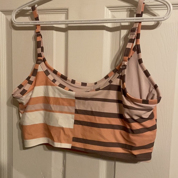 Aerie Printed Longline Scoop Bikini Top - Picture 3 of 3